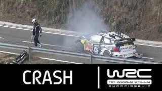 WRC - RallyRACC - Rally de Espa&ntilde;a 2015: CRASH S&eacute;bastien Ogier