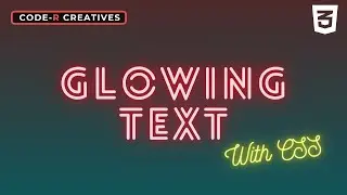 How to make Glowing Text for your website using CSS and HTML