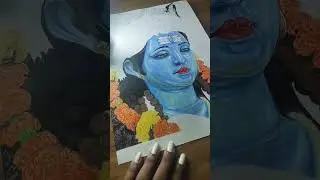 Realistic rudraksha Drawing 🚩#youtubeshorts #ytshorts #shorts