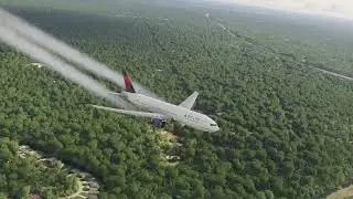 Самая страшная посадка самолета Delta Airlines в аэропорту Роли