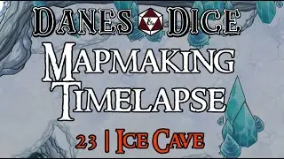 Ice Cave |  TTRPG Battlemap Timelapse [DungeonDraft]