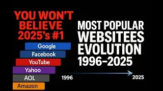 Most Popular Websites Evolution 1996 - 2025 | Bar Chart Race