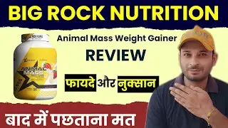 BIG ROCK NUTRITION Animal Mass Weight Gainer Review | Benefits | Side Effects | Khane ka Sahi Treeka