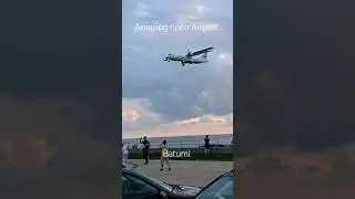 Airport in Batumi, Georgia. Tourists love to make reels and click pics here. #airport #georgia