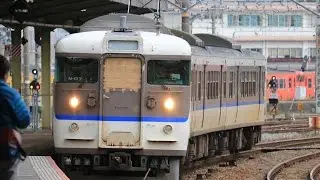 (ガムテープ)JR山陽線　115系N-07広島更新色　新山口駅到着