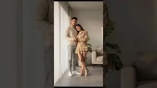 Trending Gemini Couple photo editing Girl wear mini skirt | Gemini photo editing #ai #photoediting