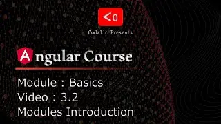 Angular Course | Video 3.2 | Modules Introduction