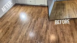 You Won&rsquo;t Believe This Kitchen Floor Transformation &ndash; Perfect Stain Match!
