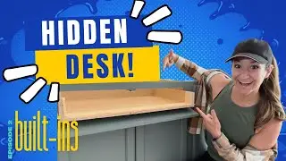 DIY Dining Room BUILT INs with HIDDEN DESKS! Kerfing wood, paint and starting the COUNTERTOPS!