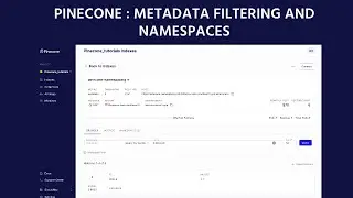 Pinecone : metadata filtering and namespaces.