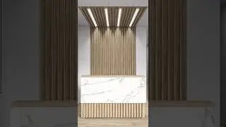 Luxury louvers design with profile light 😍😍 #shorts #louvore #louvers #ledpanel #interiordesign
