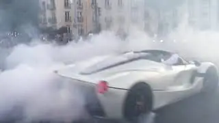 DANGEROUS DONUTS: LaFerrari Aperta in Budapest at Gumball 3000 (Josh Cartu and Afrojack)
