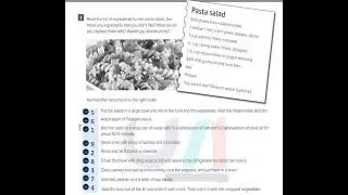 Read the list of ingredients for the pasta salad  Are there any ingredients that you don't like What