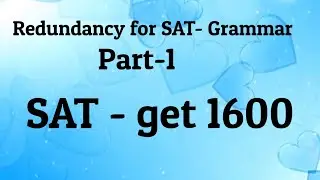 Redundancy practice questions for SAT