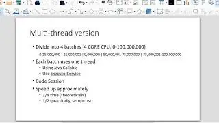 Use Java multi threading to speed up Pi calculation