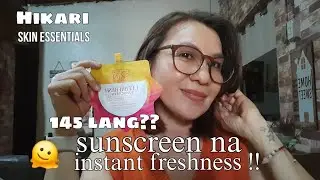 HIKARI SKIN ESSENTIAL ULTRAFRESH SUNCSCREEN TRY ON REVIEW