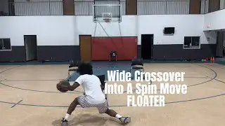Wide crossover into a spin move to a FLOATER finish with HEAVY BASKETBALL