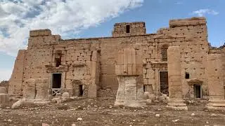 Vincent Lyn at the UNESCO World Heritage Site, Palmyra, Syria