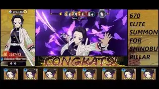 Shinobu Pillar Ver2 Elite Summon - F2P - Demon Slayer: Rage of Demon King / Blade of Hashira/Pillar