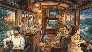 Cozy Ghibli Style Cave Life | Rain Sounds for Sleep & Study