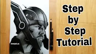 How to draw thor #subscribe #artwork