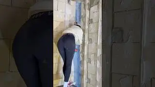 проклейка сетки на стыке разных оснований перед нанесением механизированной штукатурки