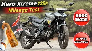 Hero Xtreme 125R Mileage Test in Rode Mode After Service ✅ Xtreme 125R Mileage Test ✅