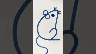 Rat from numbers #art #youtubeshorts #diy #ytshorts #shorts #kids #kidsart #kidstv #yt #kidsvideo