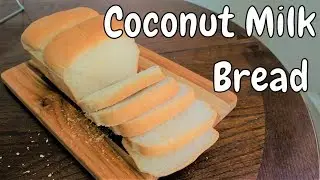 [Vegan Bread Recipe] Coconuts Milk Sandwich Loaf with Yudane  Method[Gourmet Apron 416]