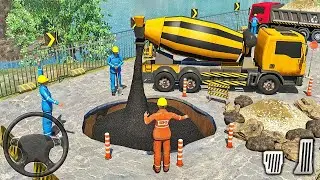 Concrete Mixer Truck Simulator - Real Road Construction 2020 - Android Gameplay