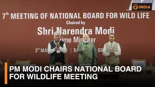 PM Modi chairs National Board for Wildlife meeting | DD India