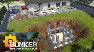 Fr&uuml;he Einblicke in den Bunker Bau Simulator ⛏Let's Test Bunker Builder Simulator Demo [Deutsch]