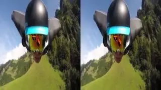 Wingsuit Action in Switzerland. Aviapeople are flying HD 1080p----VR Scenery