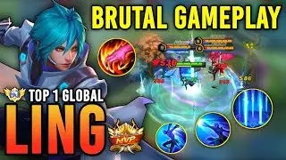 TOP 1 GLOBAL LING BEST BUILD 2023!! TOP GLOBAL LING GAMEPLAY - MOBILE LEGENDS