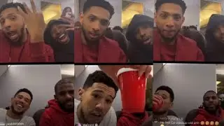 Devin Booker GETTING DRUNK with Chris Paul on Airplane!l after Big Win!
