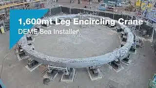 Huisman 1,600mt Leg Encircling Crane / DEME Sea Installer