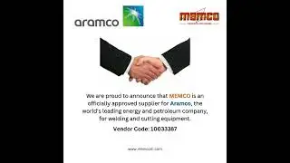 MEMCO is an Officially Approved Supplier for Aramco!