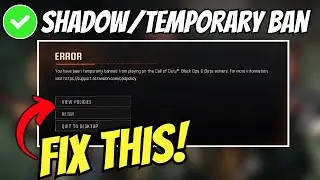 How To Fix Black Ops 6 Shadow/Temporary Ban&nbsp;Issue