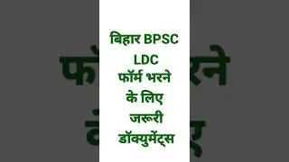 Bihar BPSC LDC document checklist,Bihar LDC application requirements,How to fill Bihar BPSC LDC form
