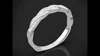 Simon G MR1498 D Delicate Diamond Wedding Ring
