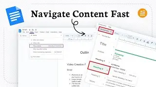 How to add an outline in google docs (Section Guide)
