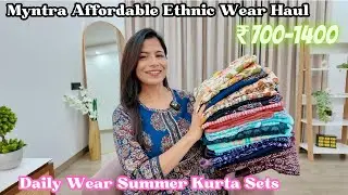 Myntra Daily Wear Kurta Set Haul Under Budget (₹700-1400) l Dream Simple