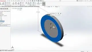 SolidWorks 2017 Extrusion with Countersink (Upper Die Pressure Ring)