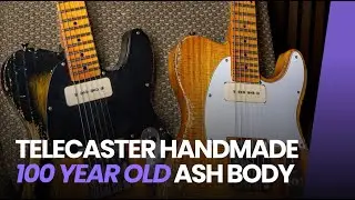 Handmade Telecaster with 100-Year-Old Ash Body- Single Coil & Seymour Duncan P90