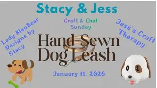 Scrappy Fabric Sewn Dog Leash