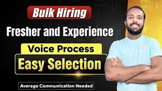 Customer Service I Voice Process Hiring l Fresher and Experience l Easy Selection #jobsearch #job 