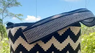 Como pegar gasa wayuu tejida paleteada