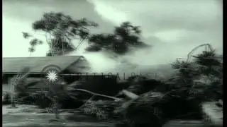 Volcanic eruption of Kilauea Volcano destroying Kapoho village. HD Stock Footage