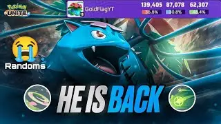 Venusaur OP Build Gameplay | Petal Dance + Giga Drain Combo | Pok&eacute;mon Unite Hindi Gameplay