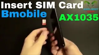 Bmobile AX1035 Insert The SIM Card